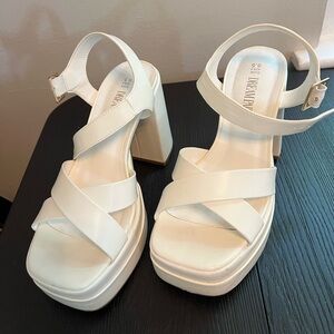 White Platform Heels